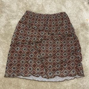 HIGH RISE MINI RUFFLE TRIM SKIRT